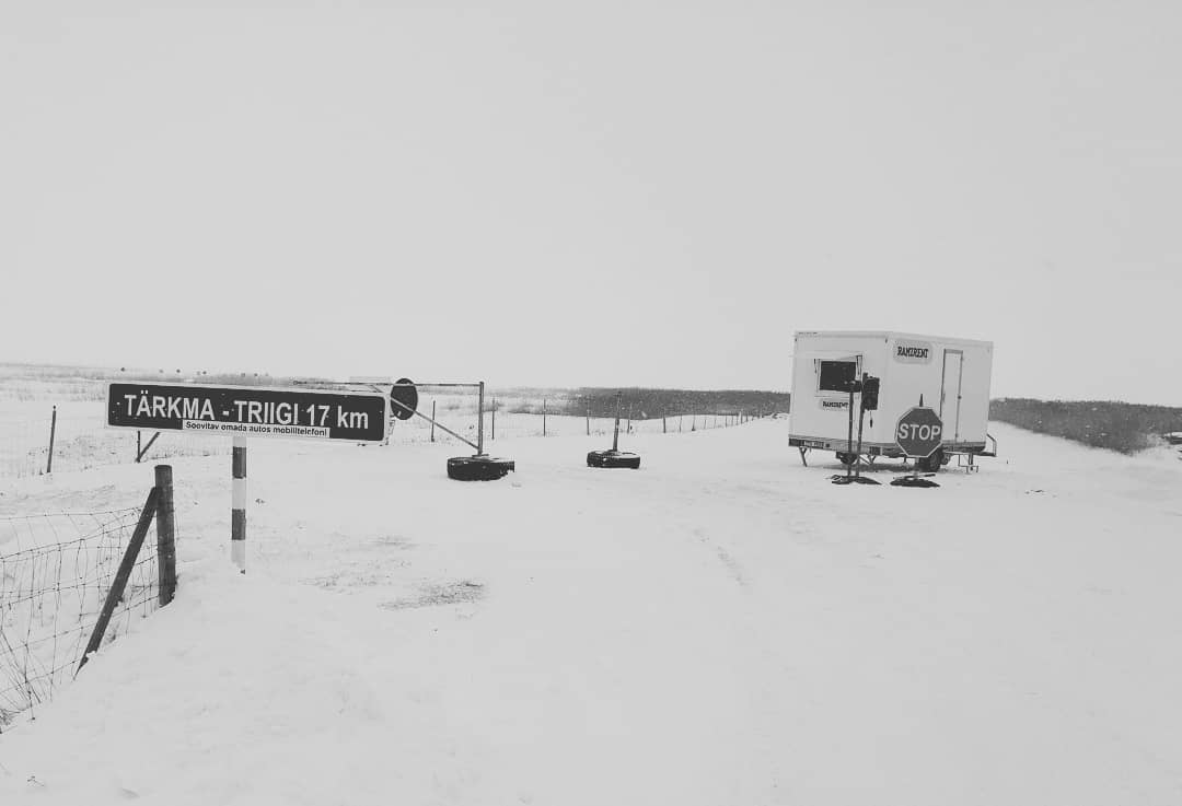 Jääteele pealesõit Tärkmas