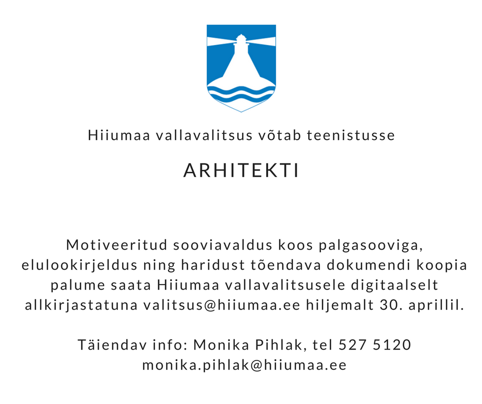 Hiiumaa arhitekti töökonkurss